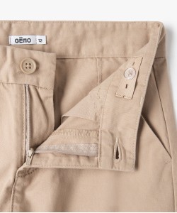 Bermuda coupe chino regular en toile de coton garçon[MISSING]